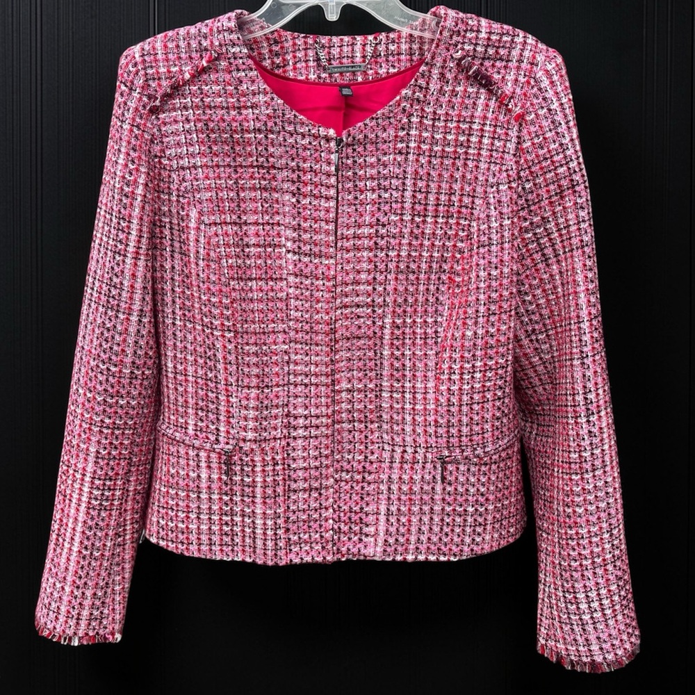 White House Black Market | Pink | Tweed Jacket | Women’s Size 12